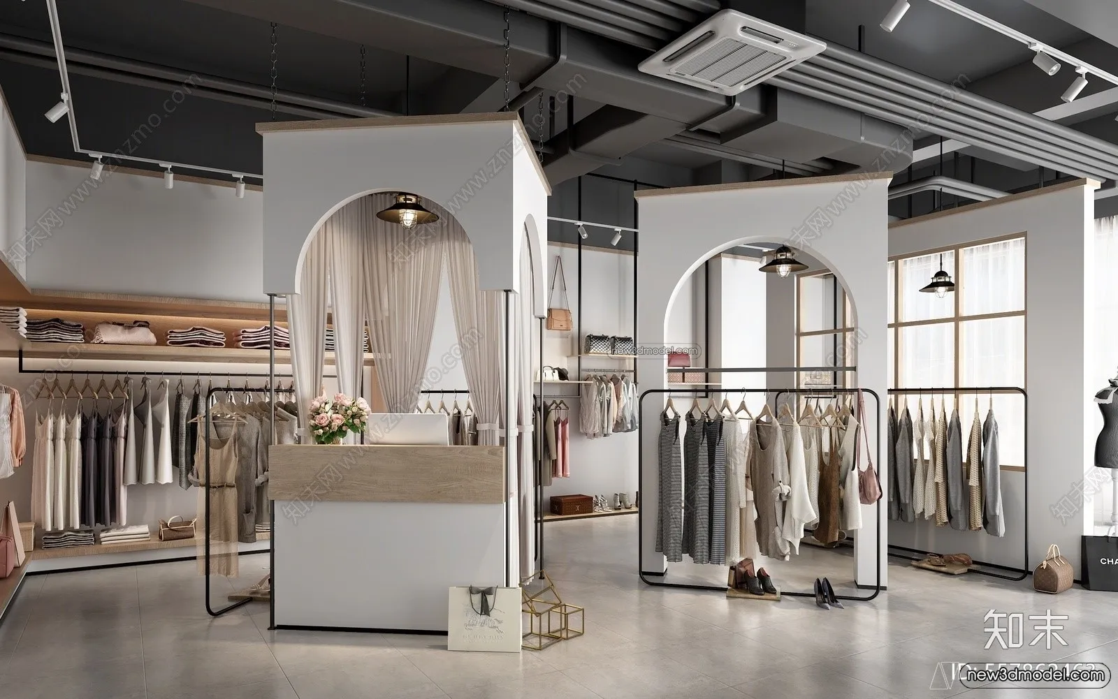 Clothing Store - Shop - 3D Interior Scene - 3D Models - 073