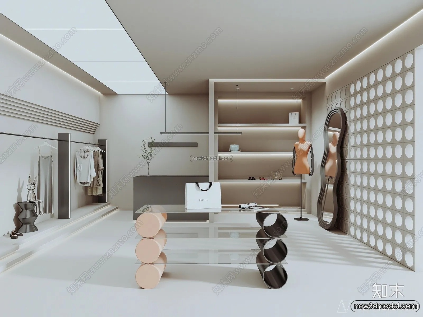 Clothing Store - Shop - 3D Interior Scene - 3D Models - 075