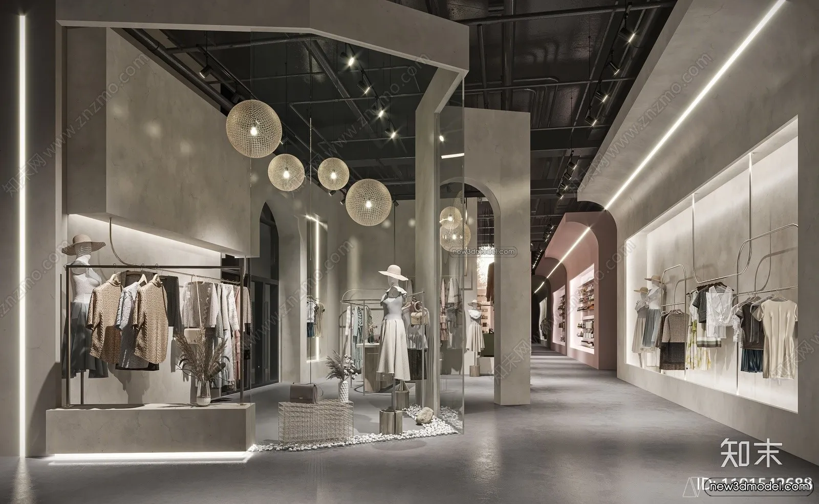 Clothing Store - Shop - 3D Interior Scene - 3D Models - 077