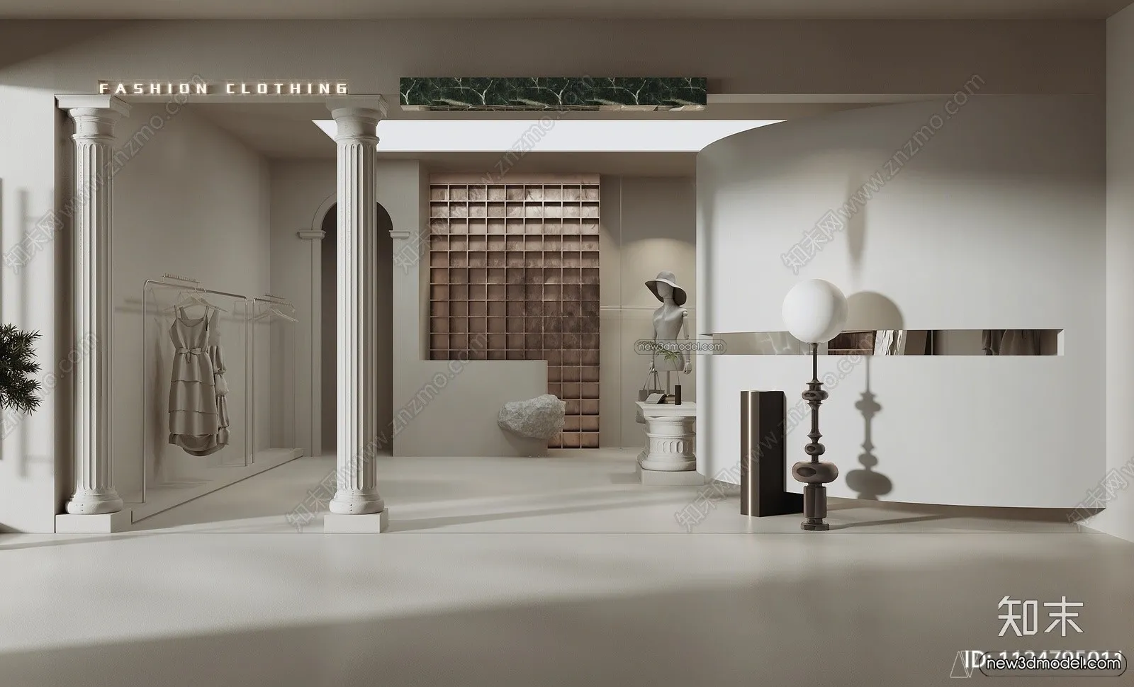 Clothing Store - Shop - 3D Interior Scene - 3D Models - 078