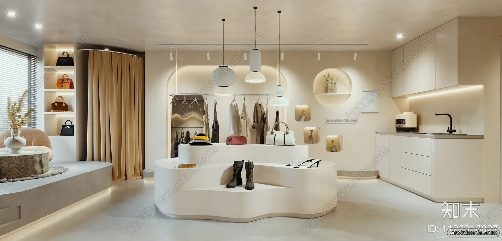 Clothing Store - Shop - 3D Interior Scene - 3D Models - 081