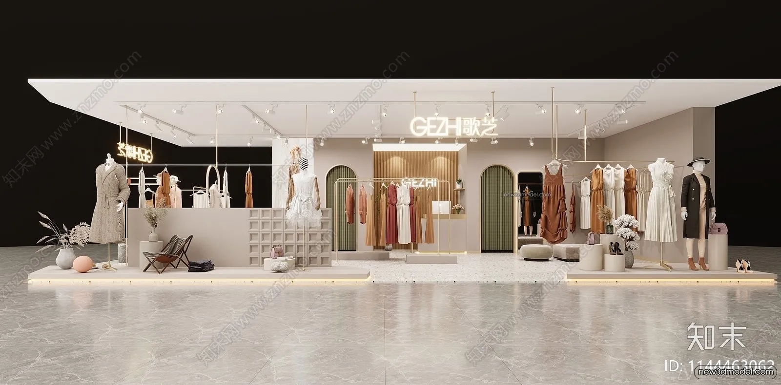 Clothing Store - Shop - 3D Interior Scene - 3D Models - 083