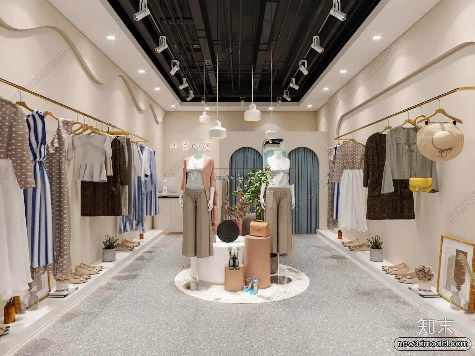 Clothing Store - Shop - 3D Interior Scene - 3D Models - 085