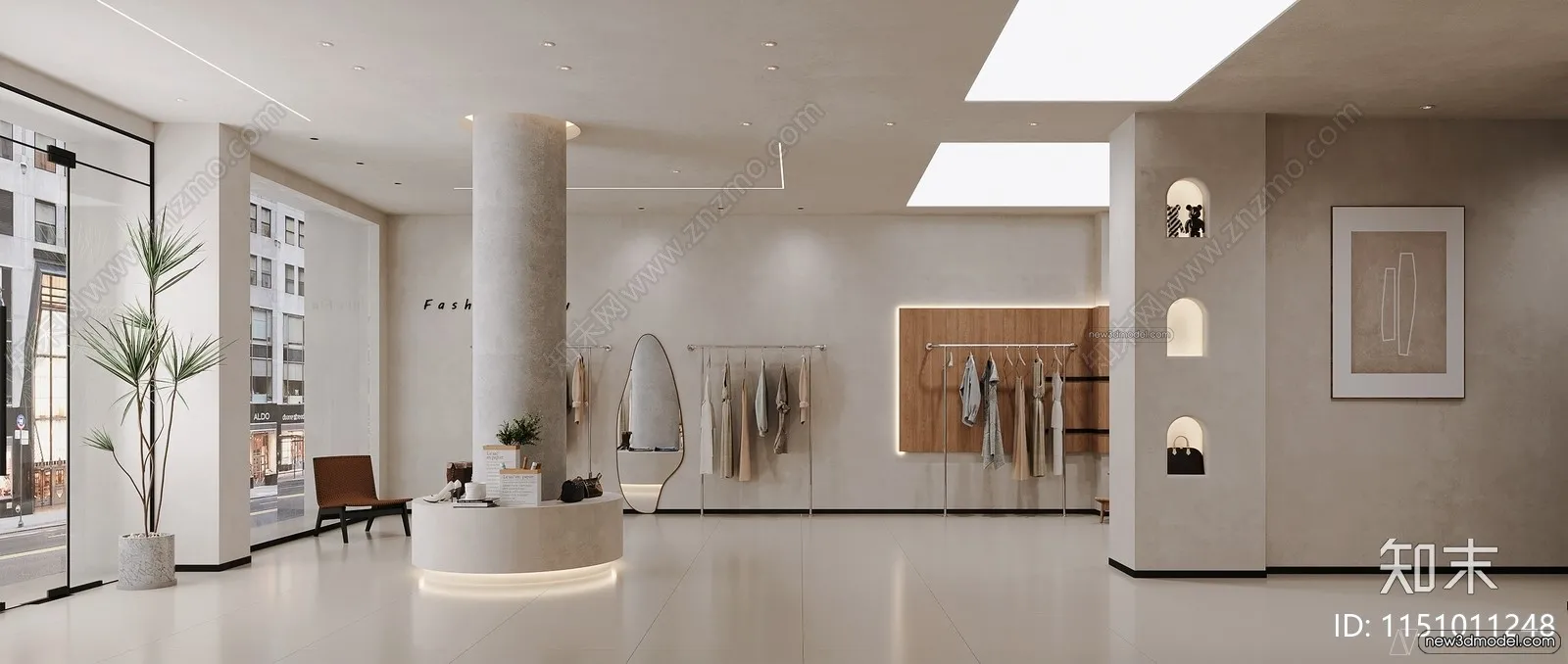 Clothing Store - Shop - 3D Interior Scene - 3D Models - 086