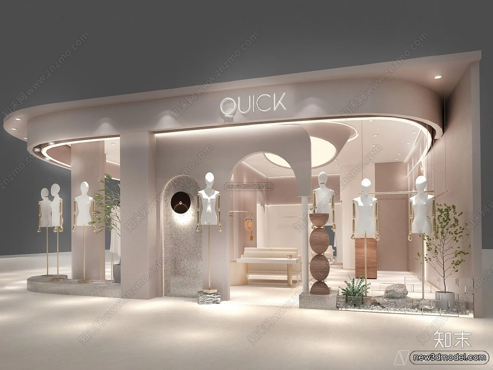 Clothing Store - Shop - 3D Interior Scene - 3D Models - 088