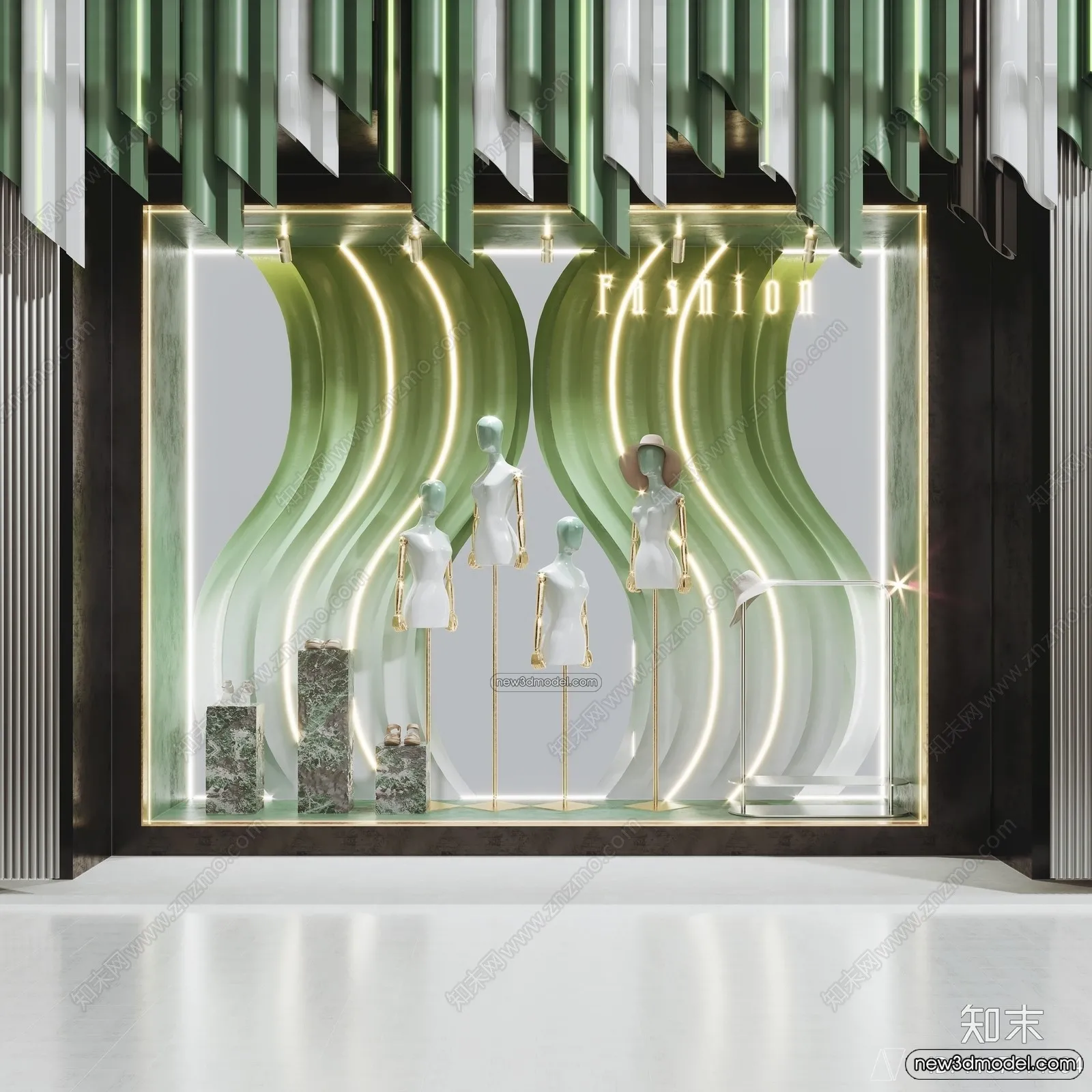 Clothing Store - Shop - 3D Interior Scene - 3D Models - 092