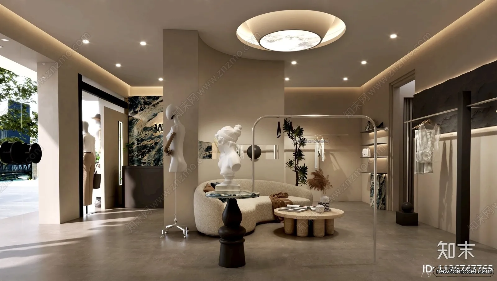 Clothing Store - Shop - 3D Interior Scene - 3D Models - 095