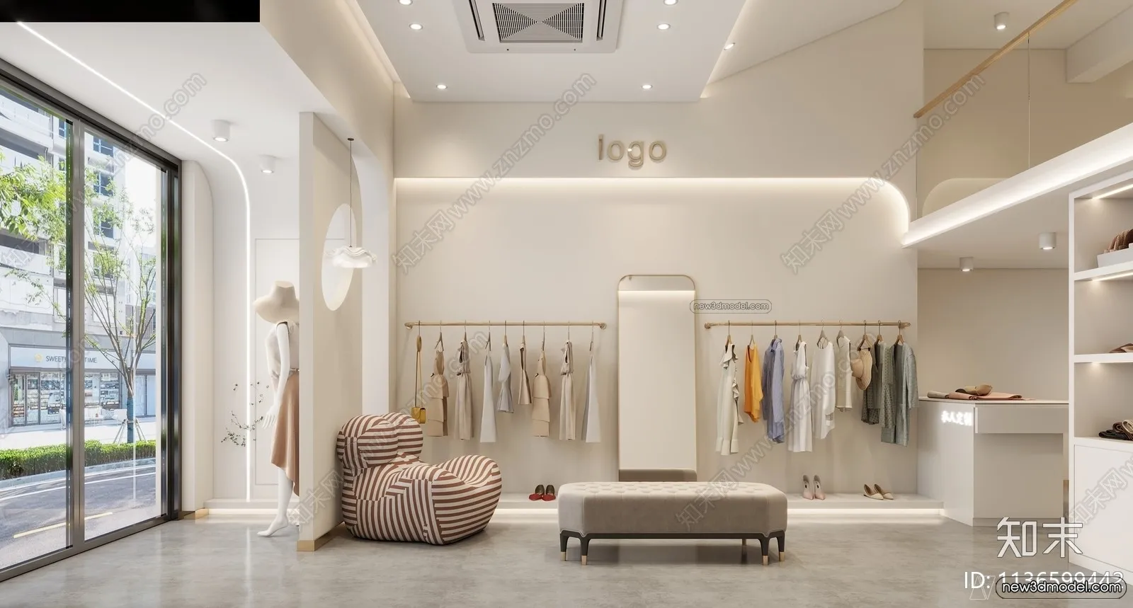 Clothing Store - Shop - 3D Interior Scene - 3D Models - 097