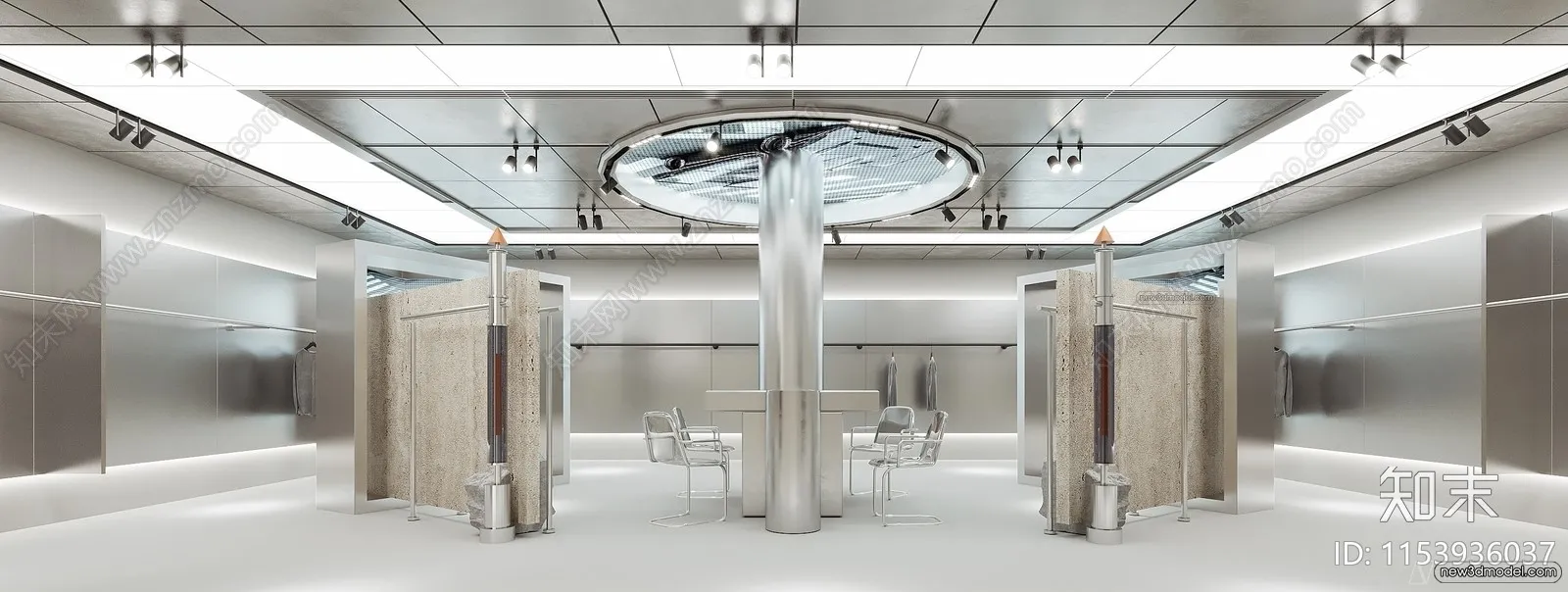 Clothing Store - Shop - 3D Interior Scene - 3D Models - 100