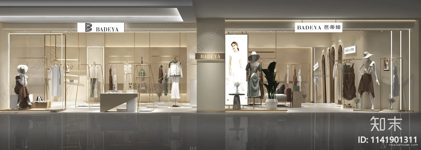 Clothing Store - Shop - 3D Interior Scene - 3D Models - 102