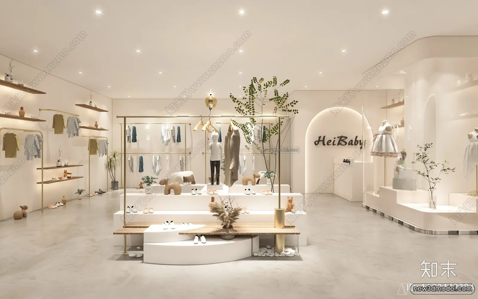 Clothing Store - Shop - 3D Interior Scene - 3D Models - 104