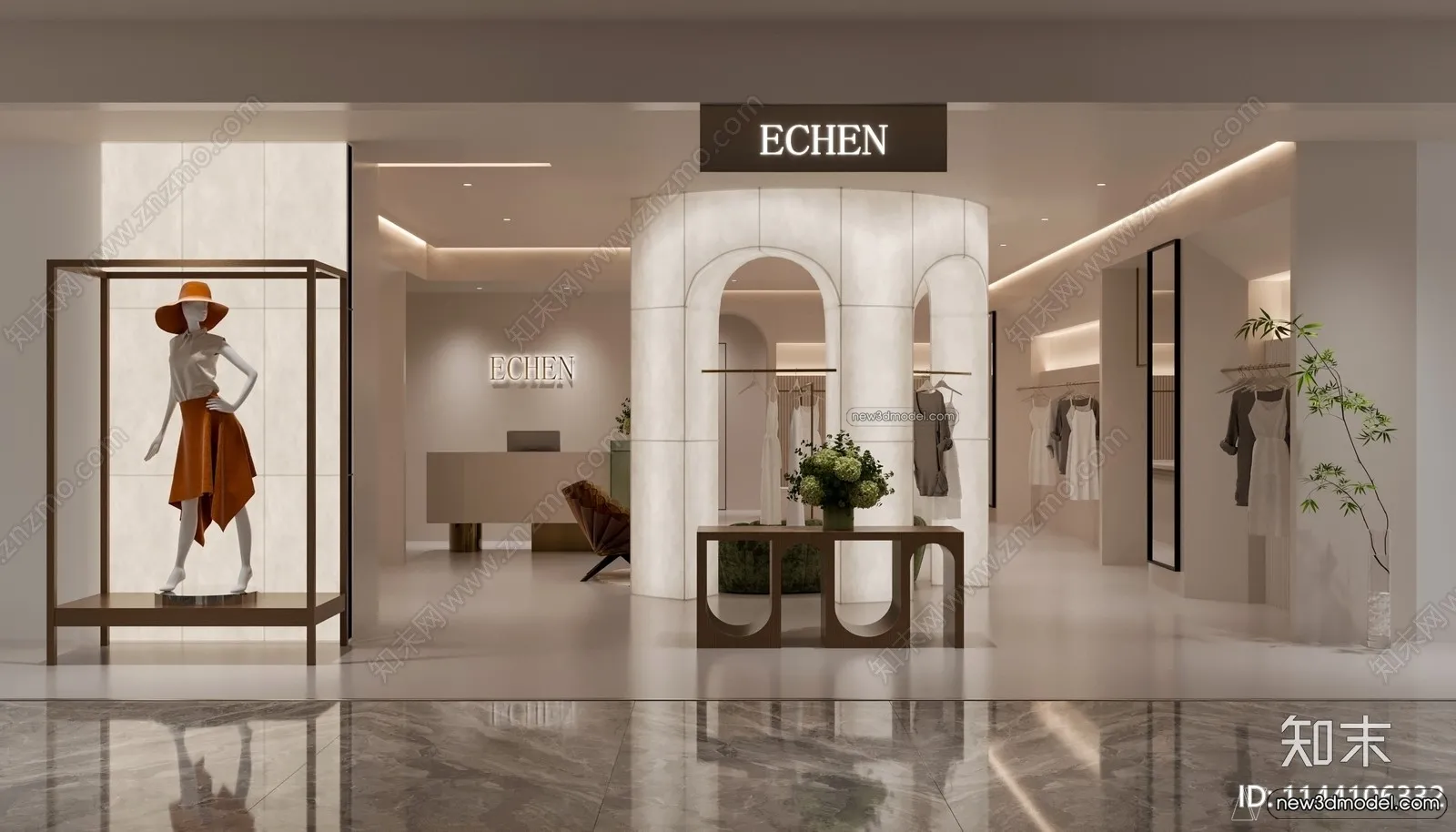 Clothing Store - Shop - 3D Interior Scene - 3D Models - 105