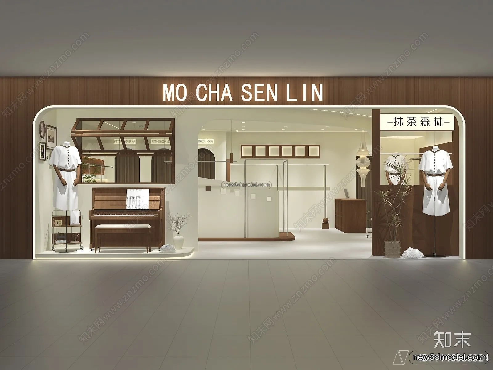 Clothing Store - Shop - 3D Interior Scene - 3D Models - 109