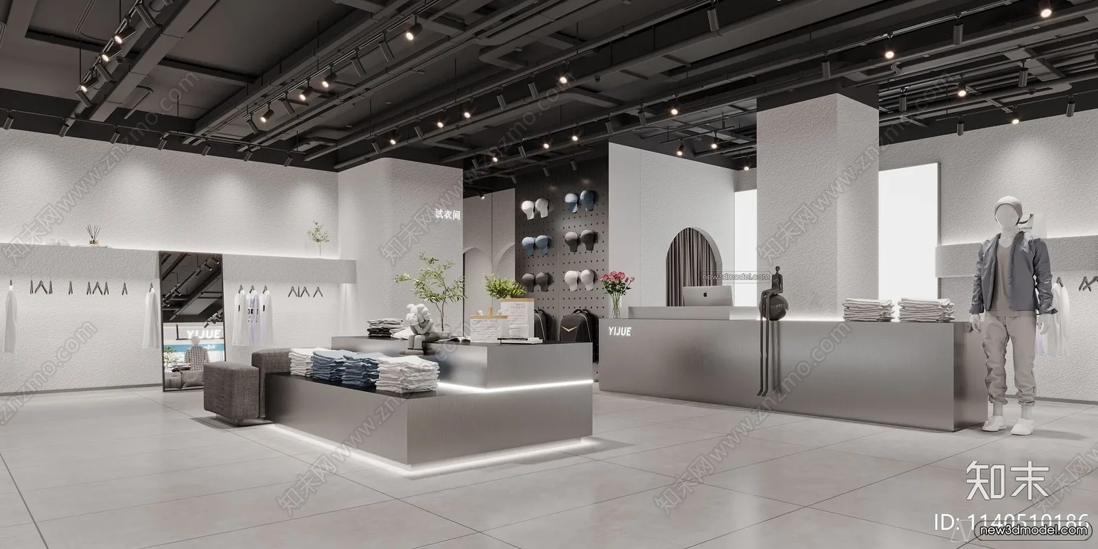 Clothing Store - Shop - 3D Interior Scene - 3D Models - 113