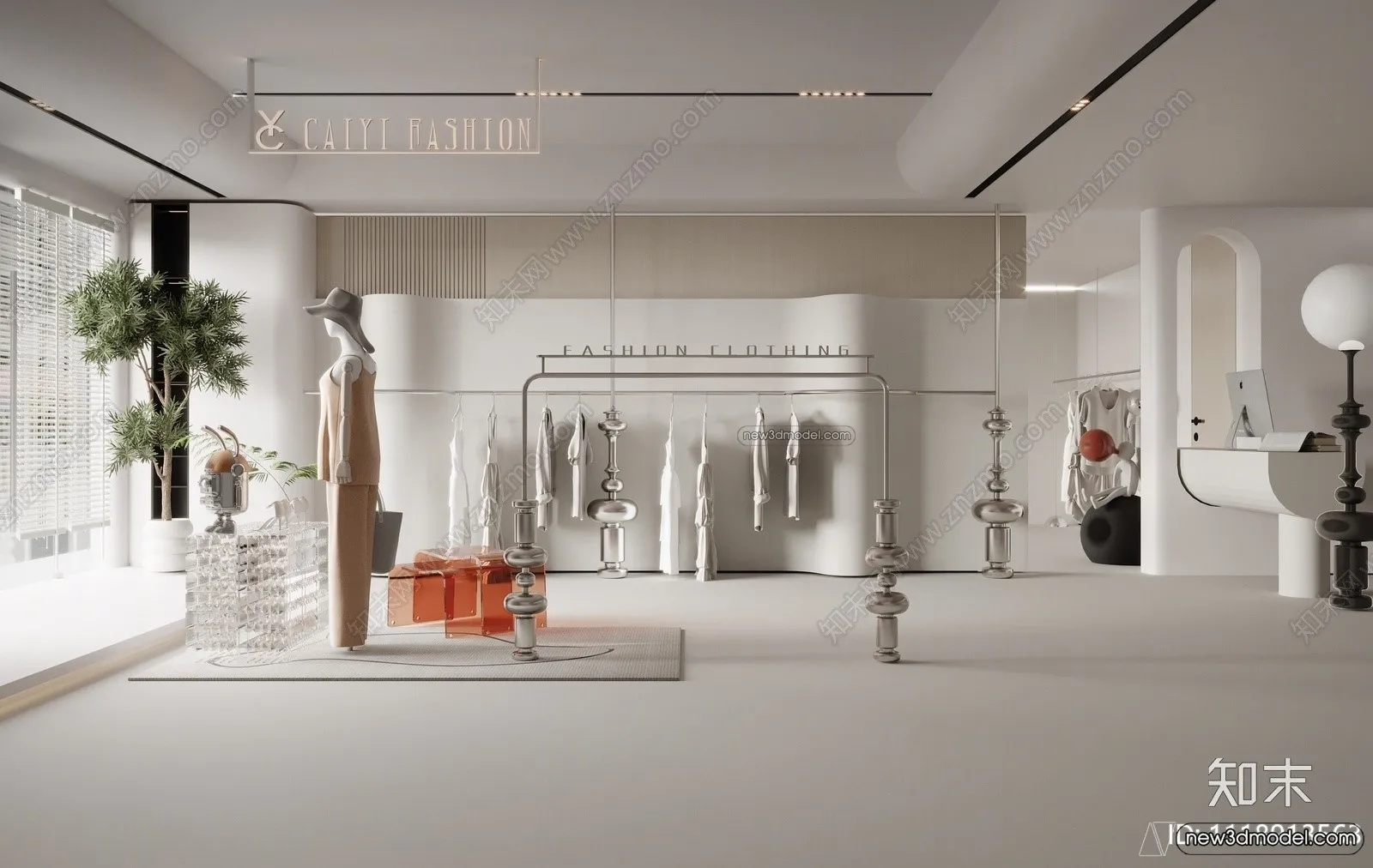 Clothing Store - Shop - 3D Interior Scene - 3D Models - 121