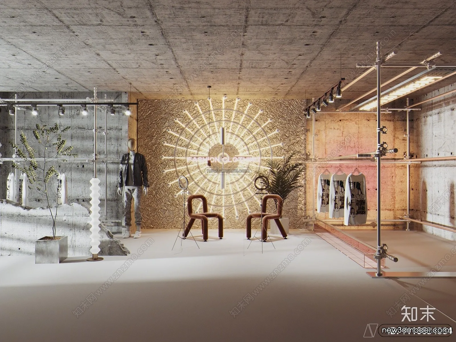 Clothing Store - Shop - 3D Interior Scene - 3D Models - 122