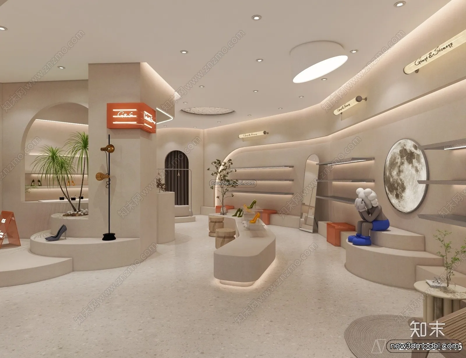 Clothing Store - Shop - 3D Interior Scene - 3D Models - 124