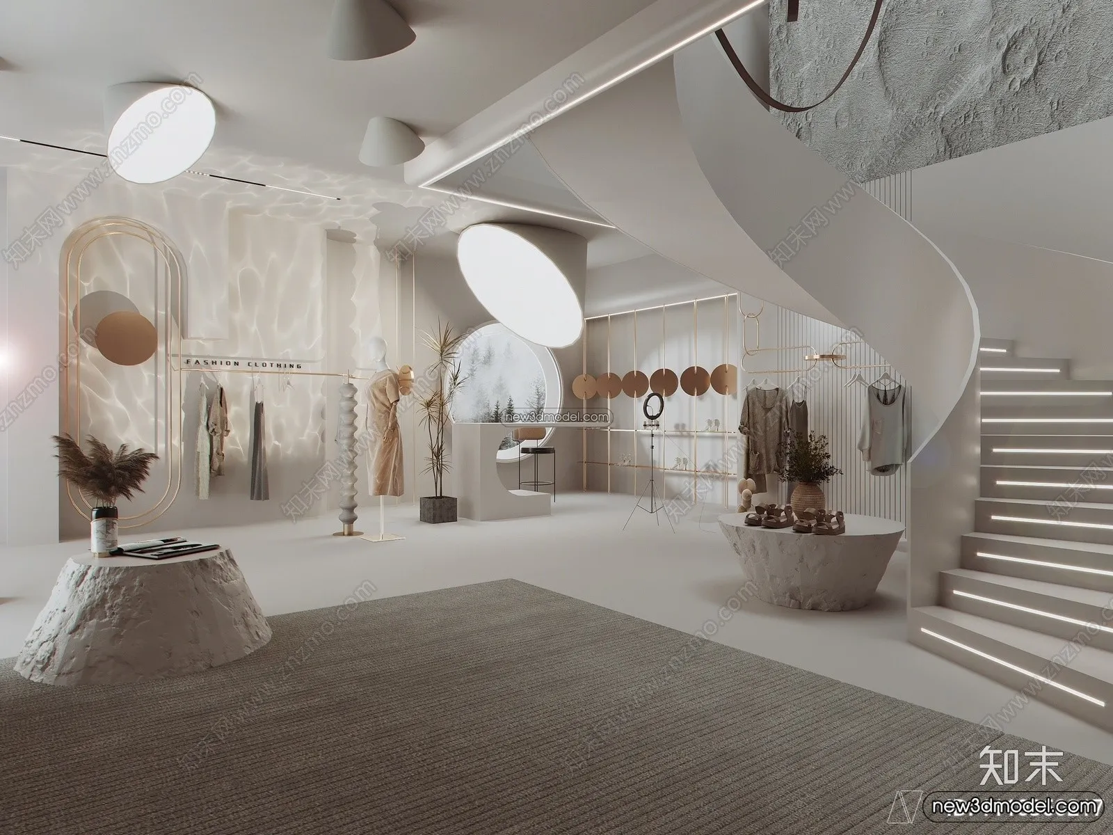 Clothing Store - Shop - 3D Interior Scene - 3D Models - 126