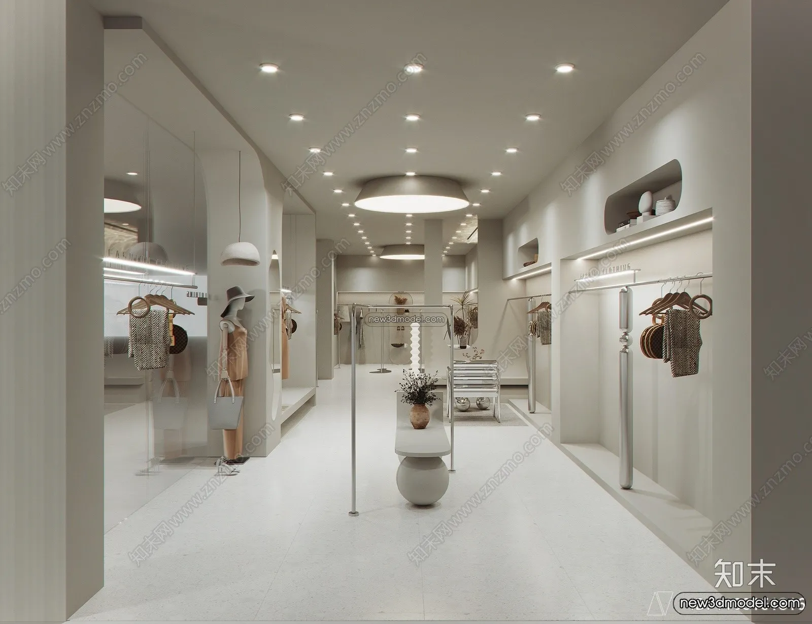 Clothing Store - Shop - 3D Interior Scene - 3D Models - 128