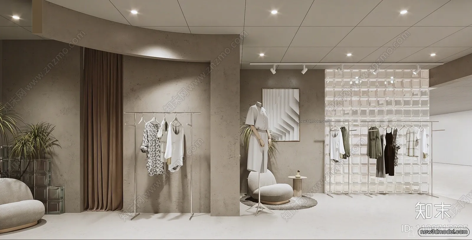 Clothing Store - Shop - 3D Interior Scene - 3D Models - 130