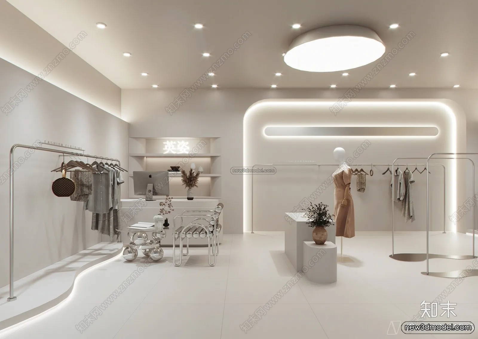 Clothing Store - Shop - 3D Interior Scene - 3D Models - 131