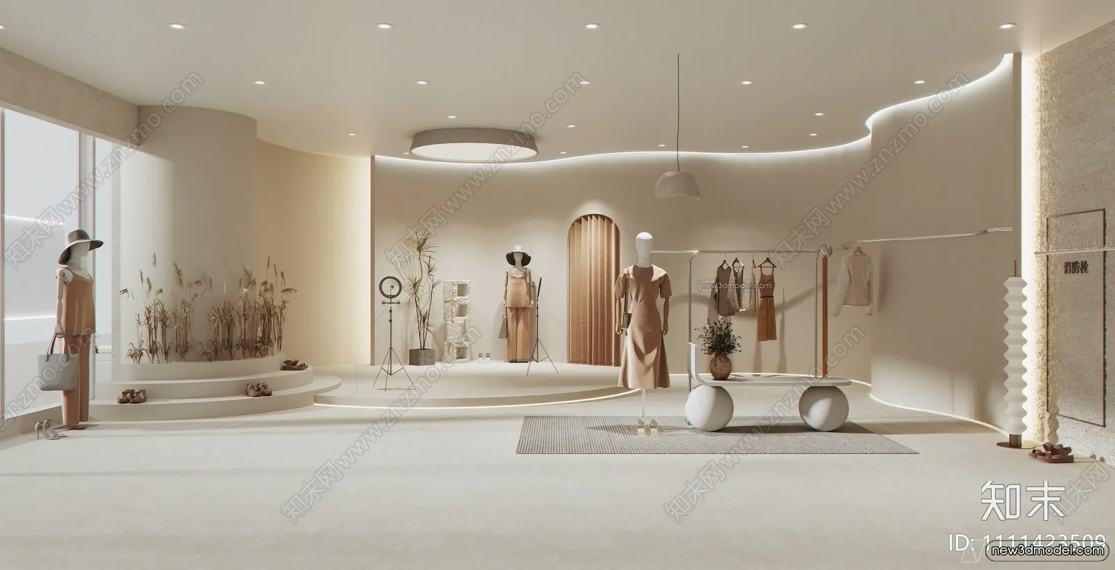 Clothing Store - Shop - 3D Interior Scene - 3D Models - 134