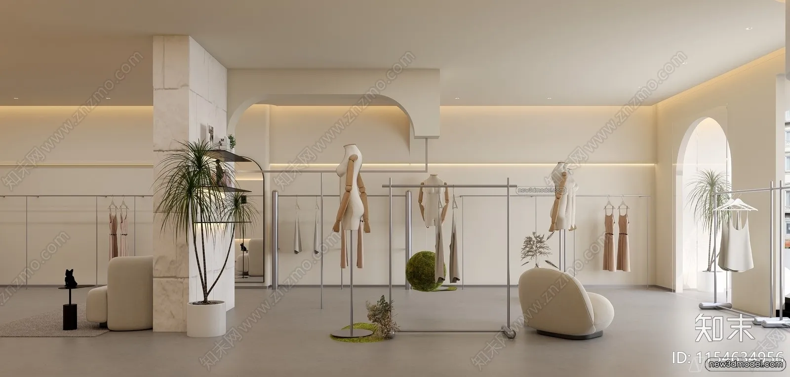 Clothing Store - Shop - 3D Interior Scene - 3D Models - 139