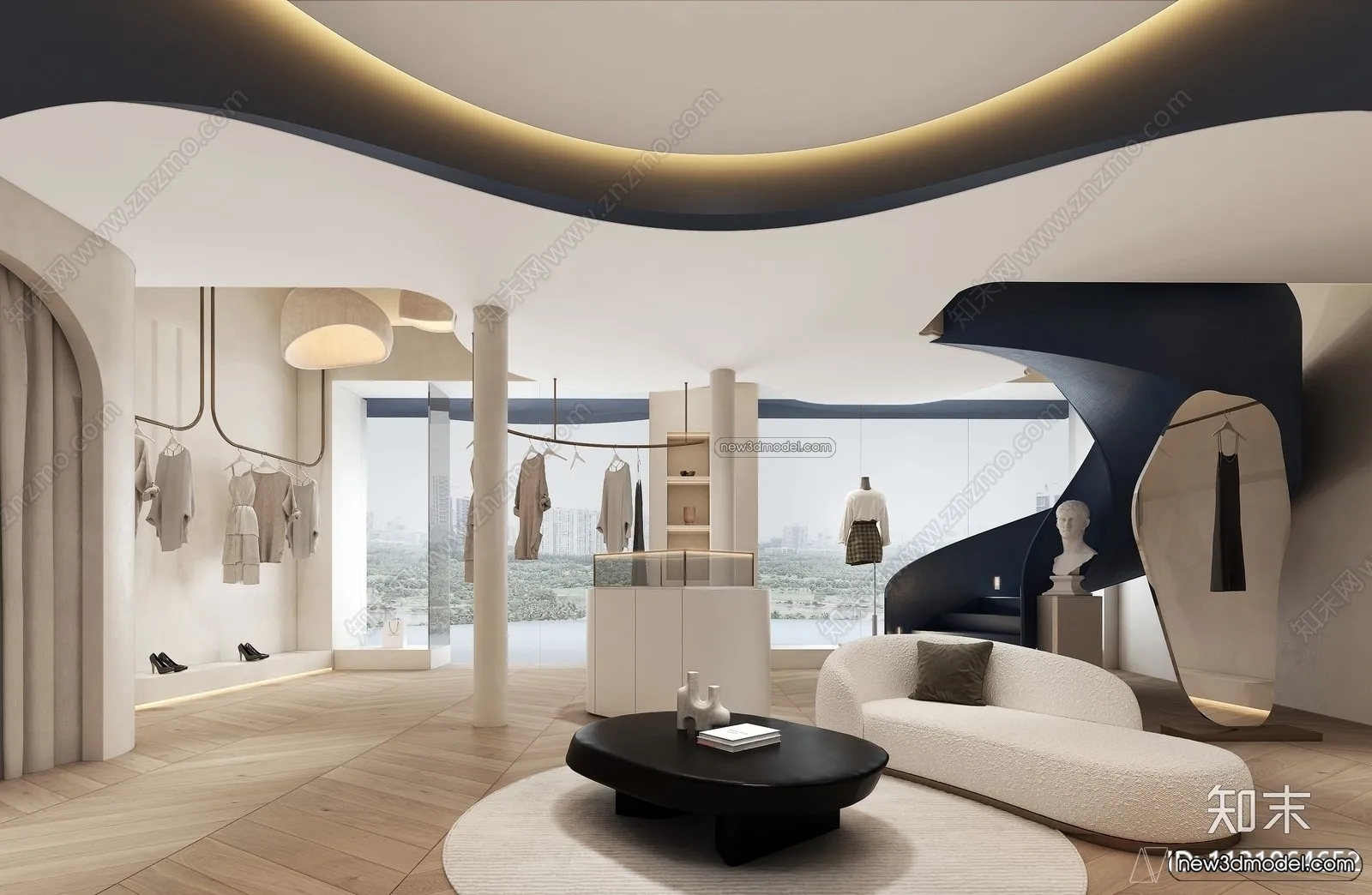 Clothing Store - Shop - 3D Interior Scene - 3D Models - 149