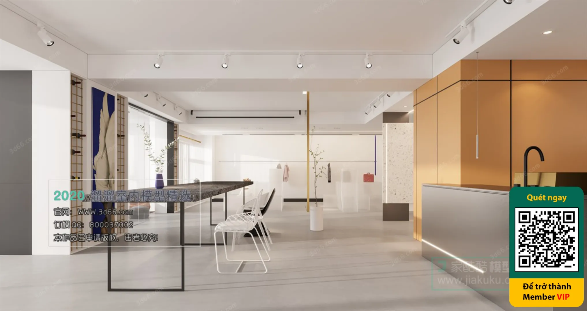 CLOTHING STORE - VRAY / CORONA - 3D MODEL - 6263