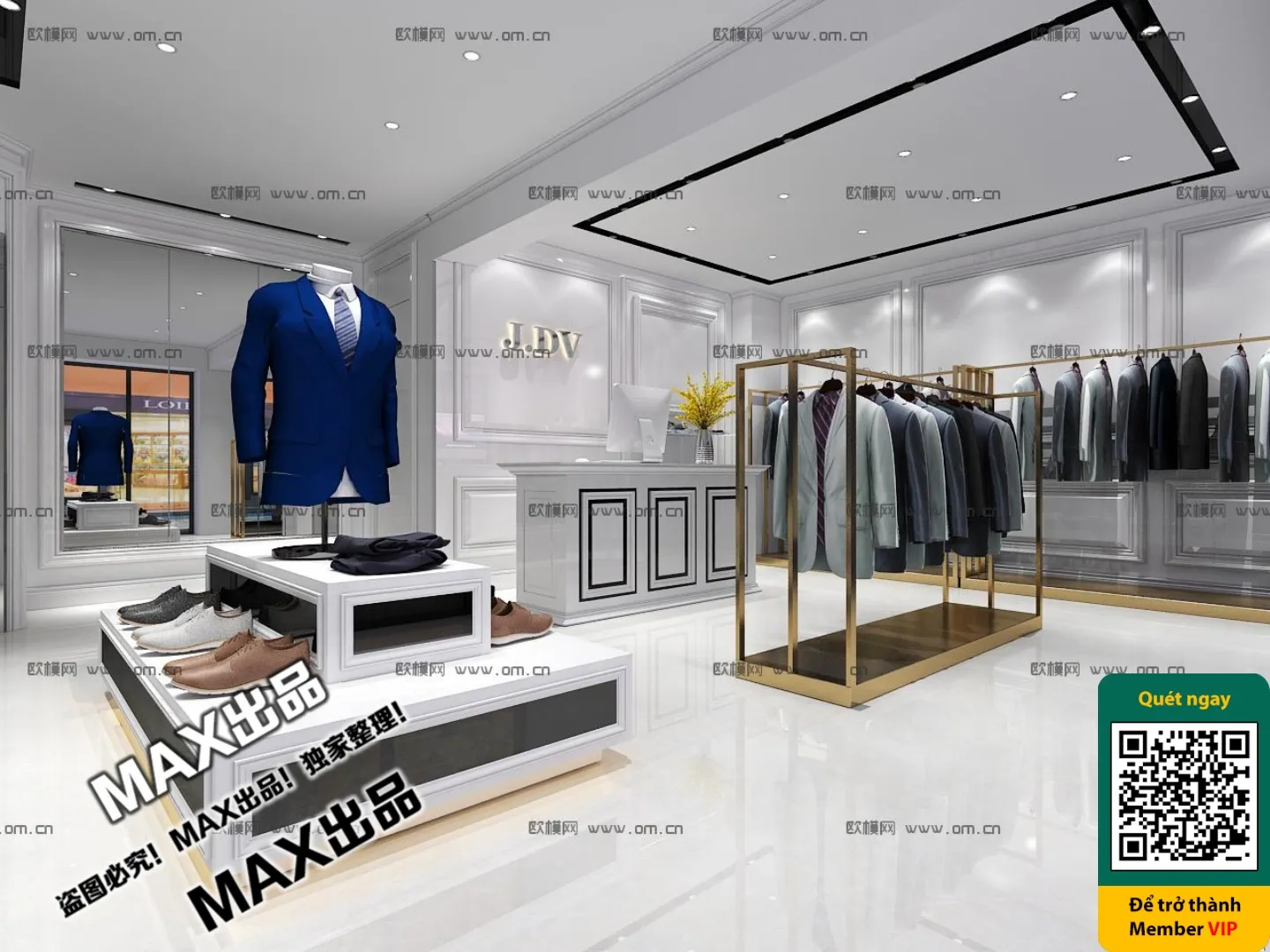 CLOTHING STORE - VRAY / CORONA - 3D MODEL - 6345