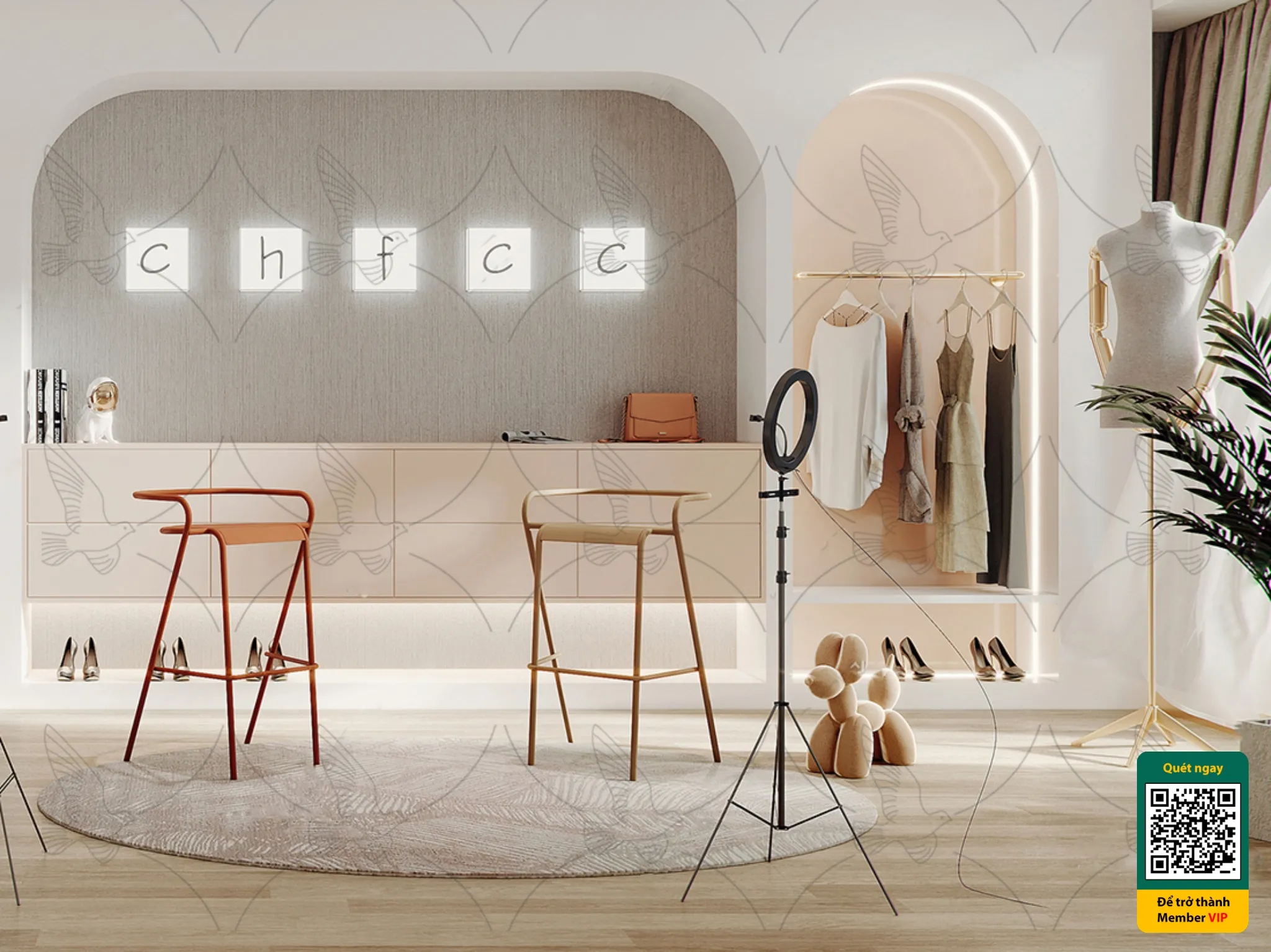 CLOTHING STORE - VRAY / CORONA - 3D MODEL - 6746