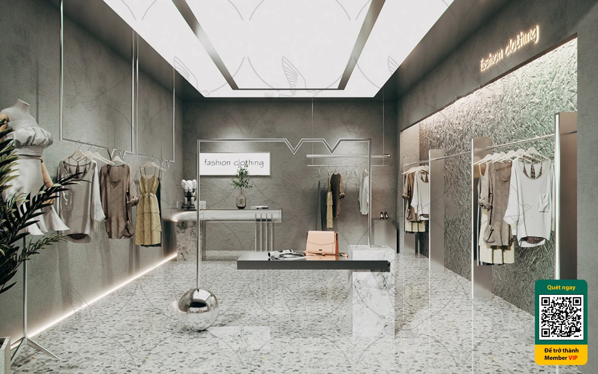 CLOTHING STORE - VRAY / CORONA - 3D MODEL - 6749