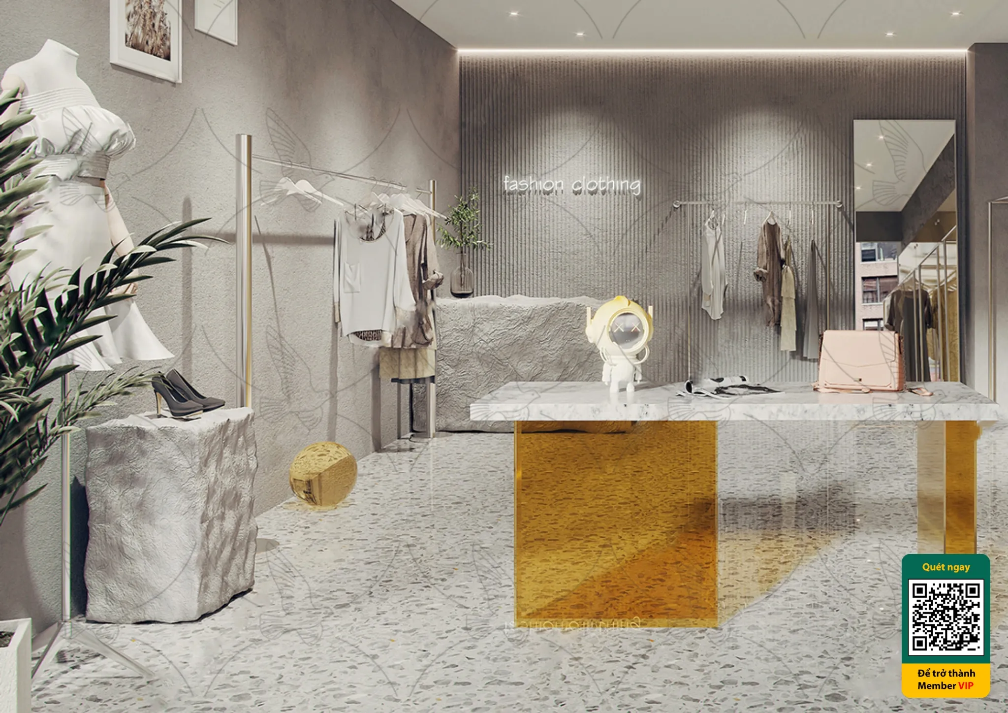 CLOTHING STORE - VRAY / CORONA - 3D MODEL - 6750