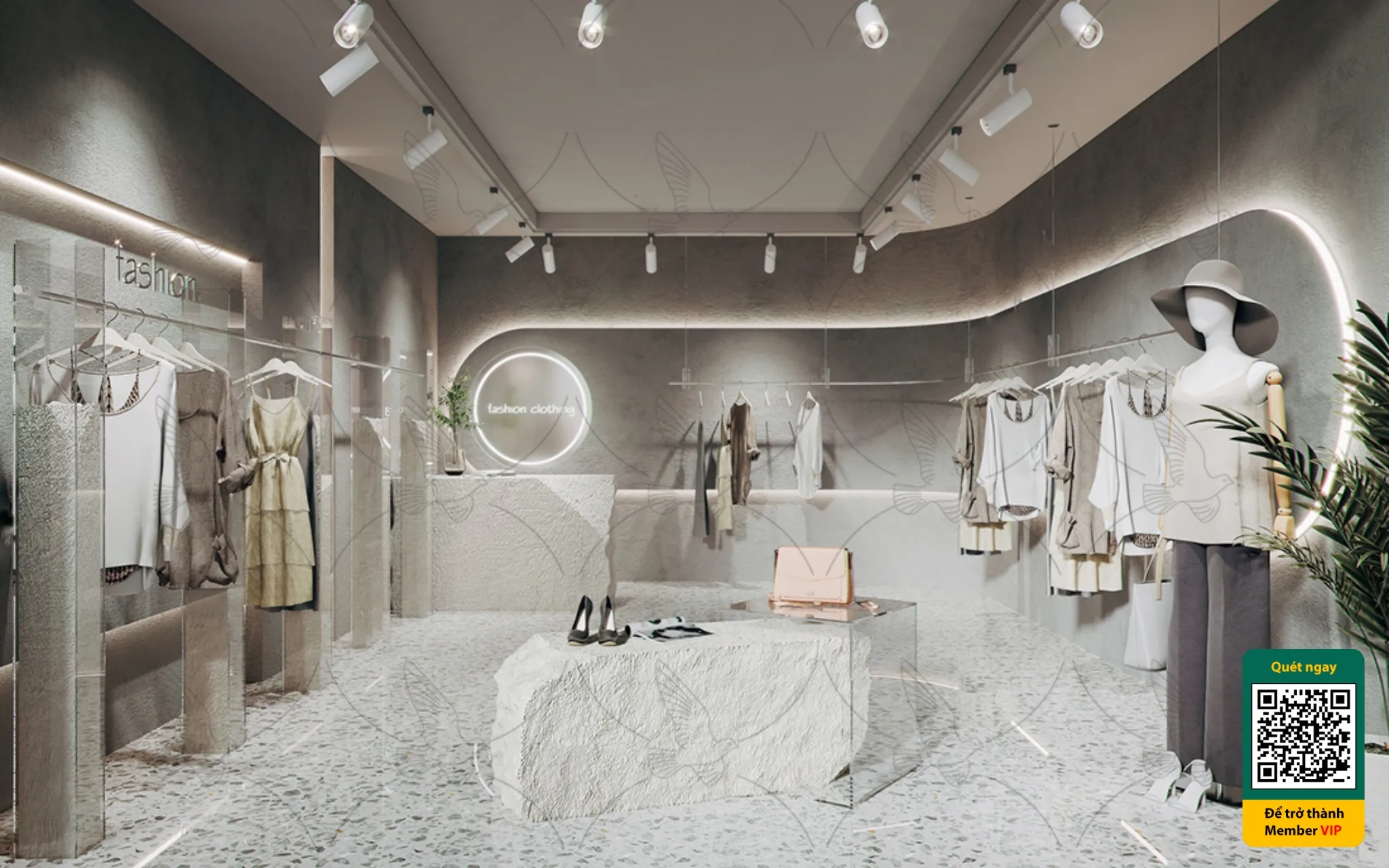 CLOTHING STORE - VRAY / CORONA - 3D MODEL - 6751