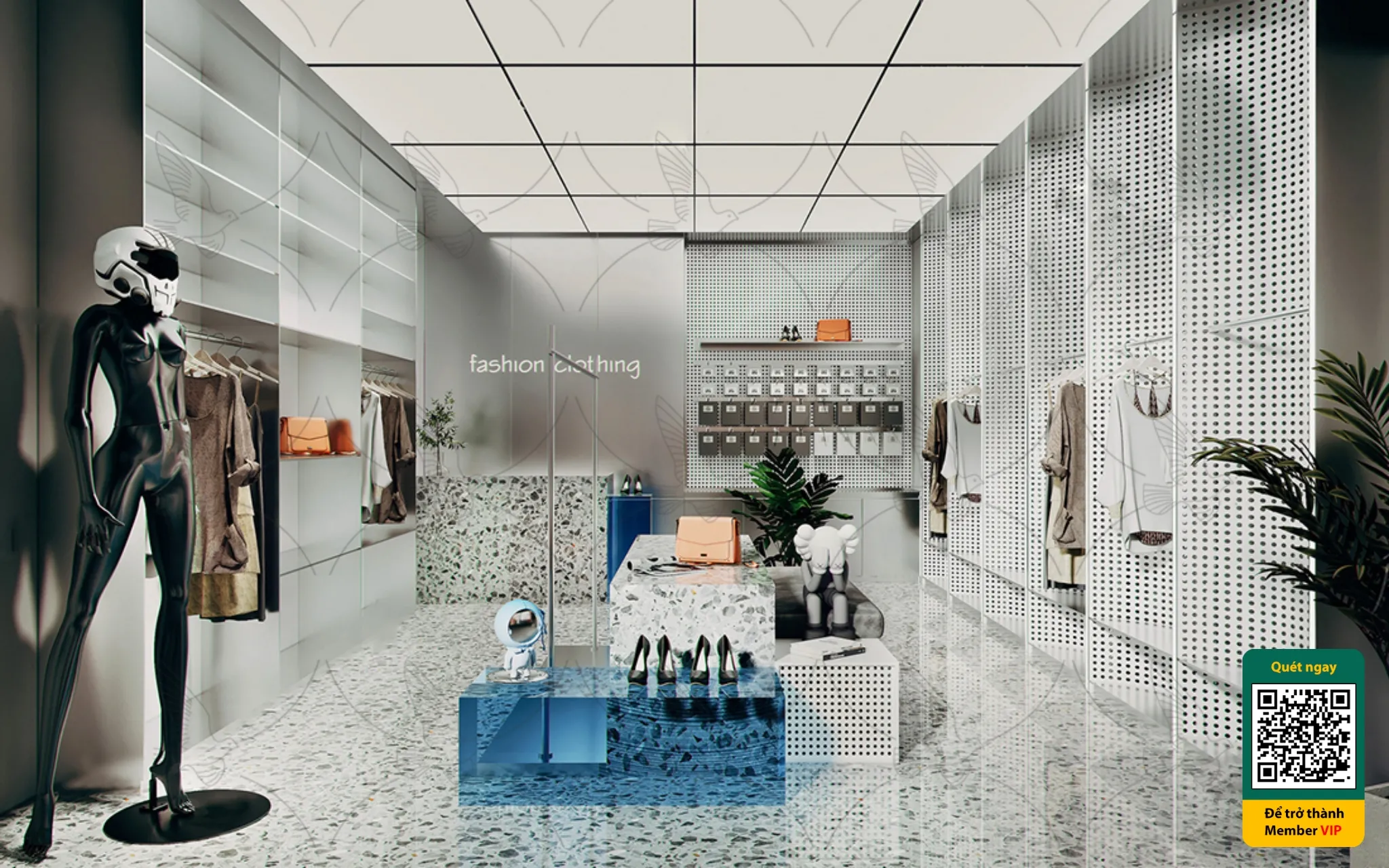 CLOTHING STORE - VRAY / CORONA - 3D MODEL - 6754