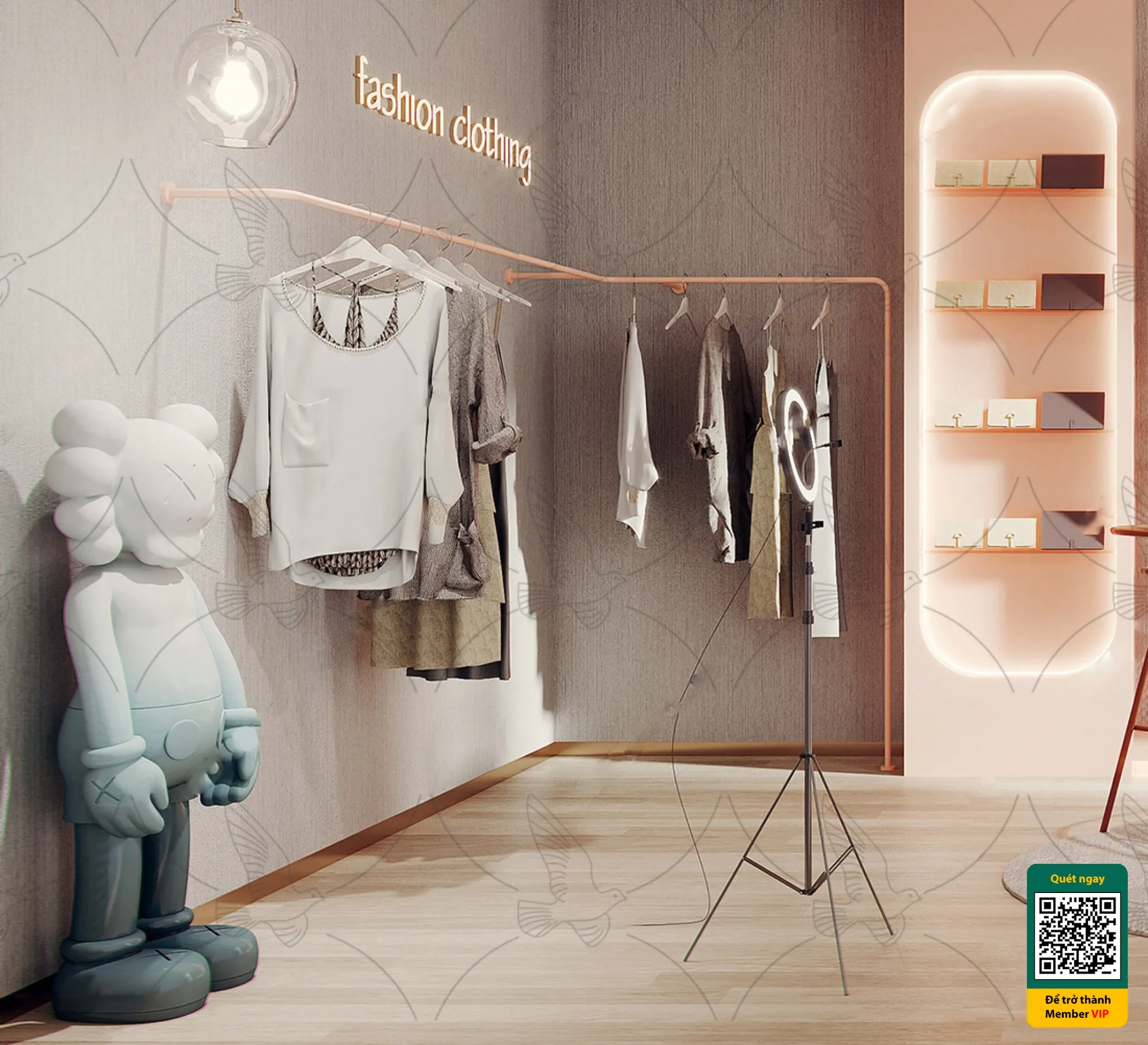CLOTHING STORE - VRAY / CORONA - 3D MODEL - 6758