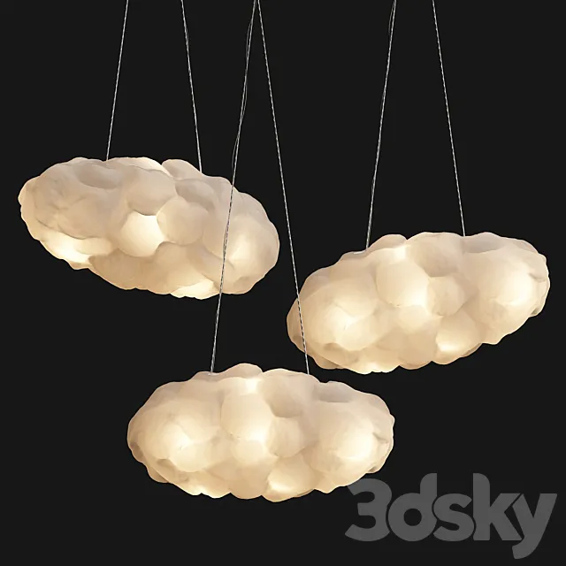 Cloud Pendants 3D Model