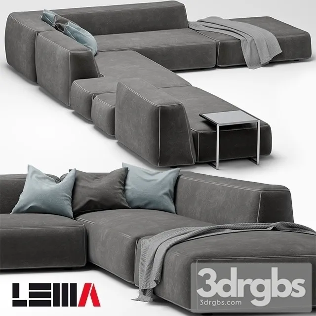 Cloud Sofa 01 3D Model Free