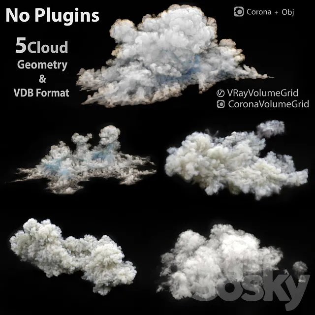 clouds - 3D Volumetric cloud 3D Model