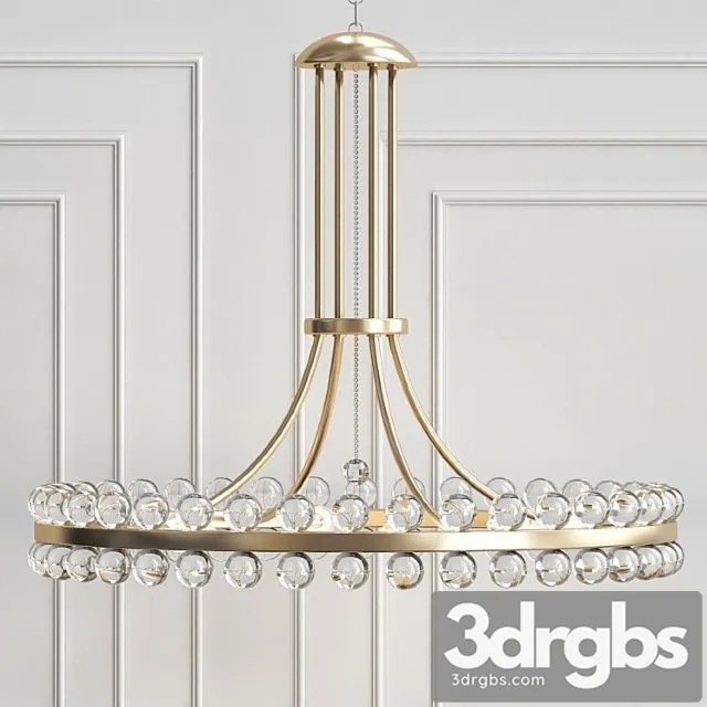Clover 8-light chandelier 3D Model Free