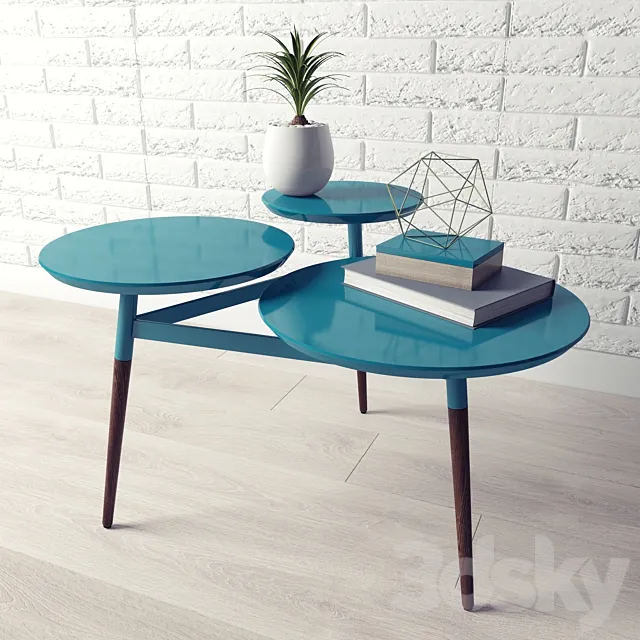 Clover Coffee Table 3D Model