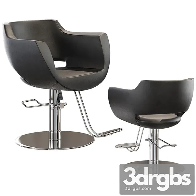 Clust full color roto styling salon chair 3D Model Free