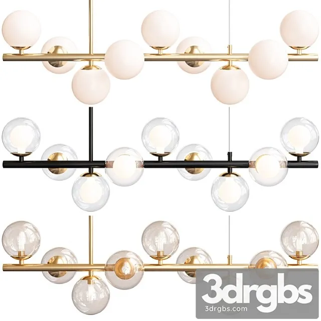 Cluster 9 Lamps 3D Model Free
