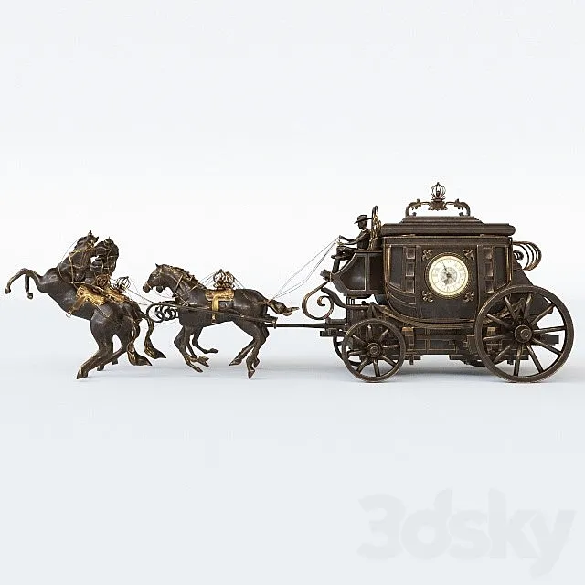 Coach clock 3DModel