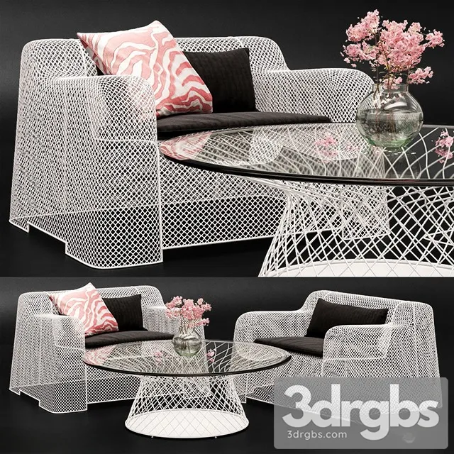 Coalesse Ivy Chair Emu Table 3D Model Free