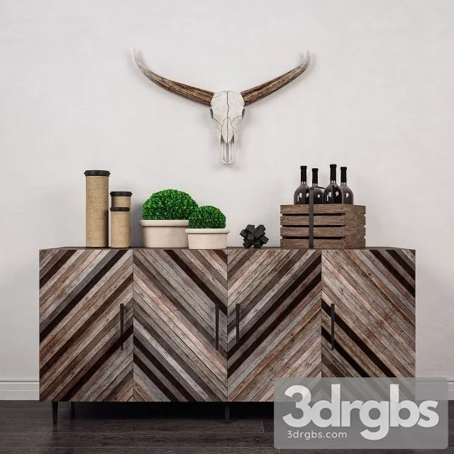 Coaster Sideboard 3D Model Free