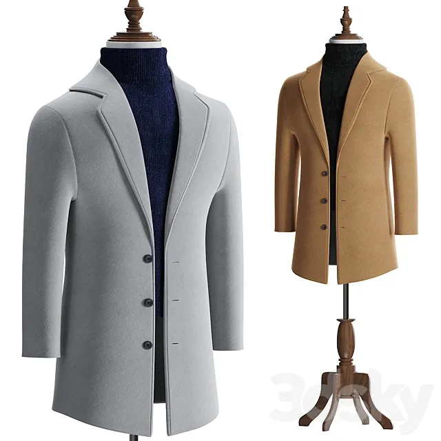 coat for men 3DModel
