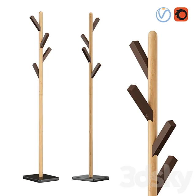 Coat rack Lisa Coat Rack 3D Model