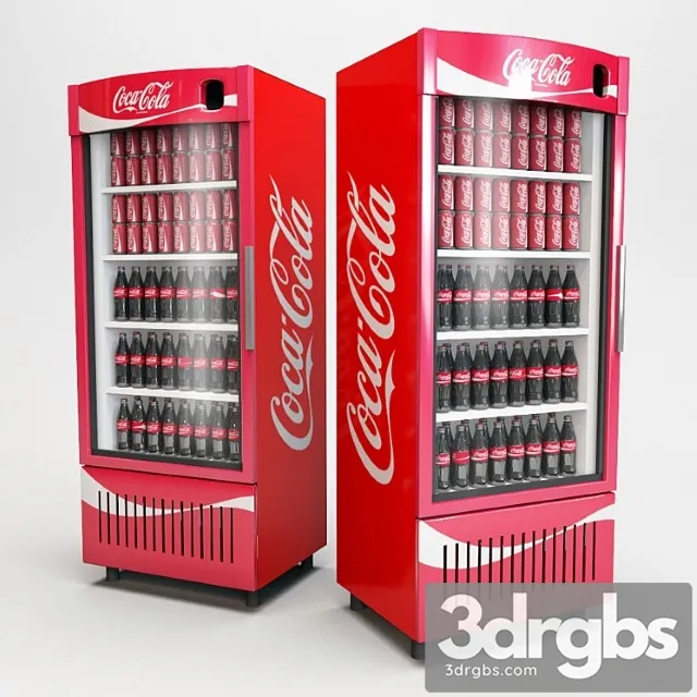 Coca Cola Undercounter Drinks Cooler 3D Model Free