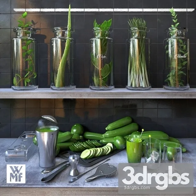 Cocktail Set WMF Loft Designer 3D Model Free